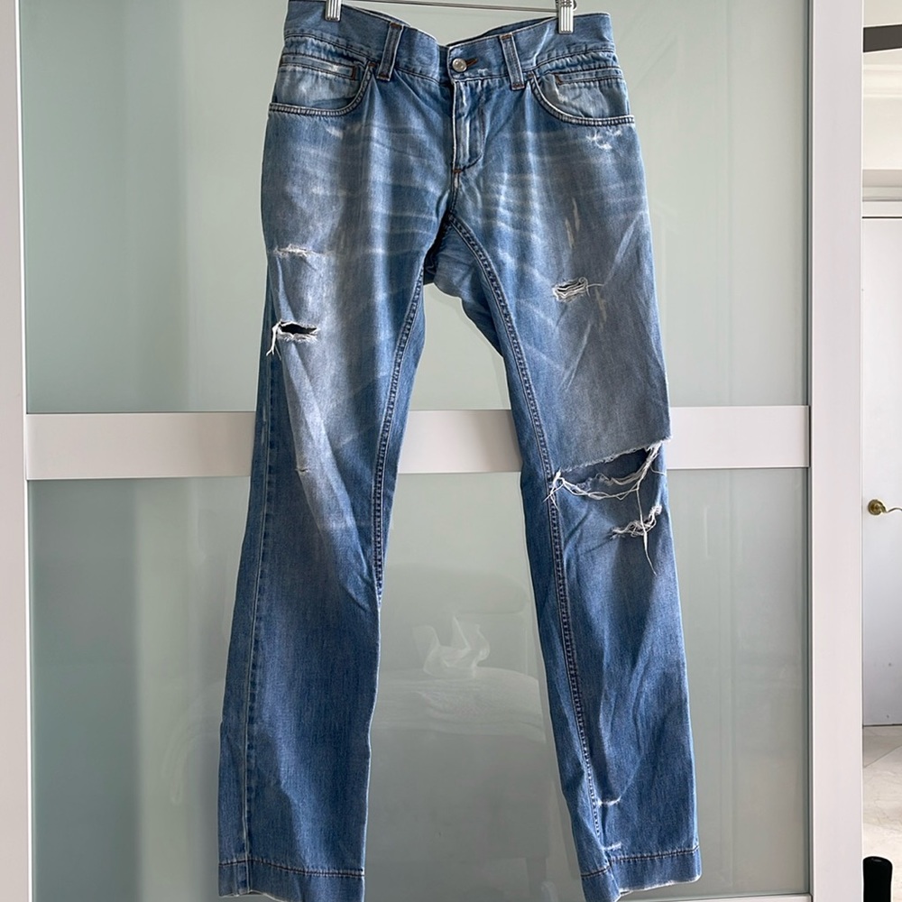 Dolce & Gabbana men’s ripped jeans size 46